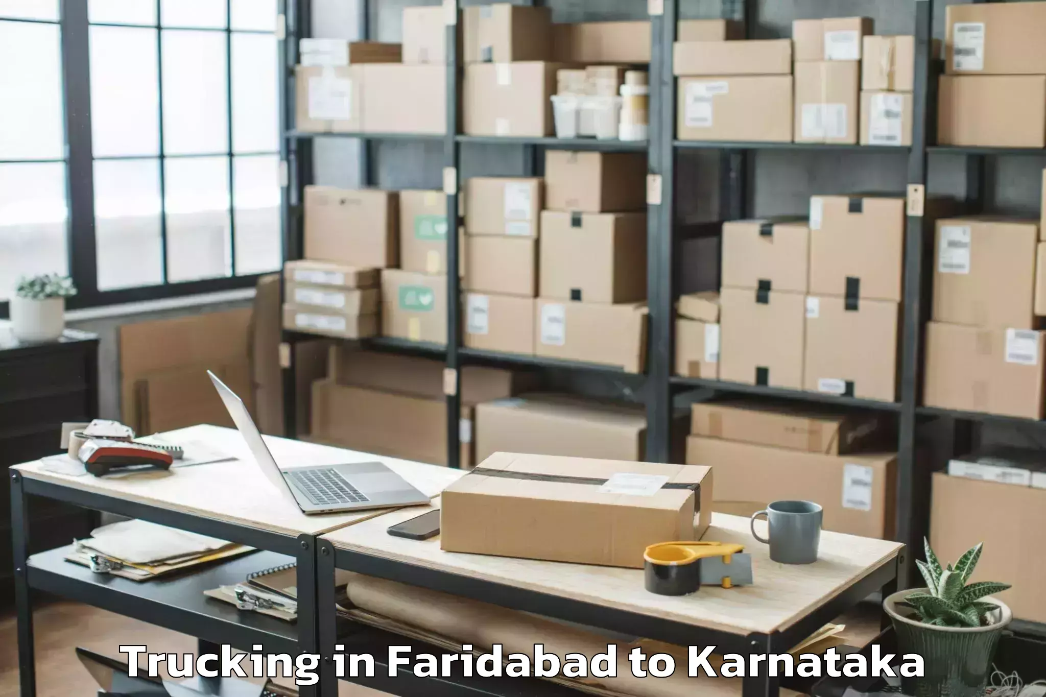 Leading Faridabad to Yelandur Trucking Provider